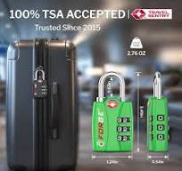 Forge Open Alert TSA Approved Luggage Locks - 3 Digit Combination, Easy  Read Dials, Zinc Alloy Body - Ideal Travel Lock for Luggage, Suitcases,  Bags & ...