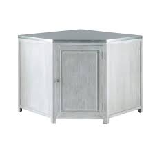 Die schrankkorpusse sind in weiß und mit unterschiedlichen küchenfronten erhältlich. Eck Unterschrank Fur Die Kuche Aus Hevea Holz B 99 Cm Grau Zinc Maisons Du Monde