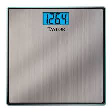 Get your bathroom weighing scale today and begin tracking your progress. Taylor Brushed Stainless Steel Digital Bathroom Scale