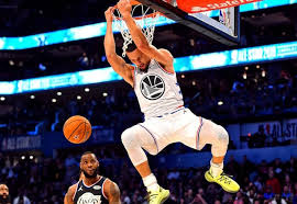 Lebron james #23 of the los angeles lakers reacts after a slam dunk against the phoenix suns in the second half of game three of the western conference first round nba playoff basketball game at. 2019 Nba All Star Game Charlotte Steph Curry Considers Reverse Slam Dunk Redemption For Slipping Against Lakers Lakers Nation