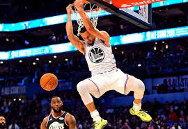 Lebron james #23 of the los angeles lakers reacts after a slam dunk against the phoenix suns in the second half of game three of the western conference first round nba playoff basketball game at. 2019 Nba All Star Game Charlotte Steph Curry Considers Reverse Slam Dunk Redemption For Slipping Against Lakers Lakers Nation