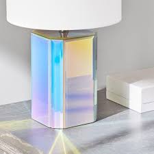 Iridescent Table Lamp Modern Lamp Room Lamp Iridescent Decor