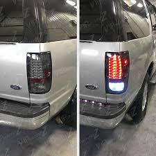 Ford 97 02 Expedition G2 Led Smoke Chrome Tail Light Rear Brake Lamp Lh Rh Ebay Tail Light Rear Brakes Ford Expedition