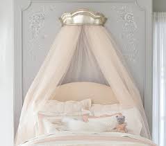 Monique Lhuillier Silver Cornice Canopy In 2020 Girl Room Pottery Barn Kids Bed Crown Canopy