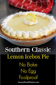 Easy No Bake Lemon Icebox Pie Recipe Lemon Desserts Lemon Recipes Lemon Icebox Pie