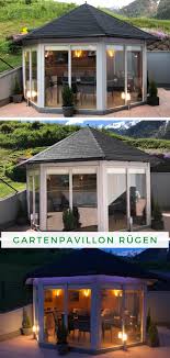 Gartenpavillon Modell Rugen Mit Vier Fenstern Garten Pavillon Pavillon Holzpavillon