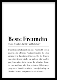 Tipps zur suche nach bildern für. Beste Freundin Poster Geschenk Friendship Quotes Funny Best Friend Definition Friend Definition