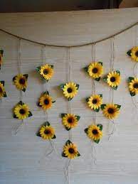 Sunflower Wedding Decor Sunflower Garland Bridal Shower Sunflower Wedding Decorations Flower Wall Backdrop Sunflower Room