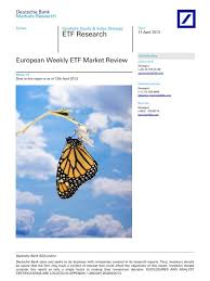 As of 2020, there are. Etf Research Etfs Deutsche Bank