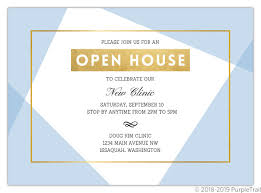 An open house invitation is a welcome mat beckoning guests to step into a space filled with hospitality. Geometric Frame Business Open House Invitation Business Open House Invitations