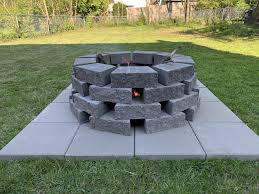 Be sure to create a level base in your fire pit. Diy Fire Pit No Digging Outdoor Fire Pit Designs Fire Pit Backyard Fire Pit