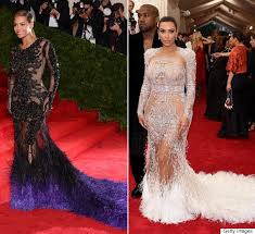 Kim Kardashian Basically Wore A Beyonce Dress To The Met Gala Met Gala Dresses Dresses Prom Dresses Long