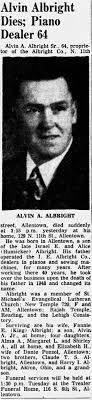 Alvin Arthur Albright Sr. (1890-1954)