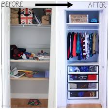 Small Reach In Closet Makeover With Ikea Pax The Happy Housie Small Closet Space Closet Small Bedroom Ikea Pax Wardrobe