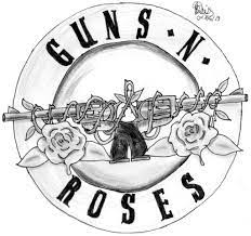 Symbol Guns N Roses Guns N Roses Roses Drawing Cute Canvas Paintings