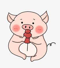 Year Of The Pig Hand Drawn Pig Cartoon Pig Pig Eating Candied Haw Pig Clipart Cute Pig Pink Pig Png Transparent Clipart Image And Psd File For Free Download Pig Cartoon