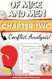 Of Mice And Men Chapter 2 Lesson Conflict Analysis Activity Education Is Lit In 2020 Of Mice And Men Teaching Resources Teaching