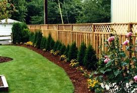 You can always hire a landscape designer or architect to help your outdoor space realize its potential. Simple Fence Landscaping Backyard Fences Landscaping Along Fence Fence Landscaping
