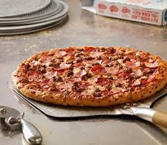 Meatzza Pizza Pepperoni Ham Italian Sausage And Beef All Sandwiched Between Two Layers Of Cheese Made With 100 Real Dominos Pizza Pizza Spinach And Feta