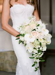 Blue and cream cascading wedding bouquets. 32 Chic Cascading Wedding Bouquets Martha Stewart