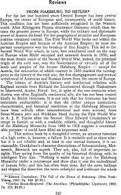 From Habsburg to Hitler - Edward Crankshaw: The Fall of the House ...