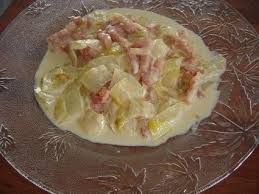 Fondue D Endives A La Creme Et Lardons Fumes Fondue D Endives Recette Endives Cuites Recettes De Cuisine