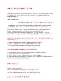 Solat jamak & qasar : Solat Jamak Dan Qasar