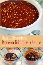 Spicy Korean Bibimbap Sauce Recipe Korean Dishes Recipes Korean Food