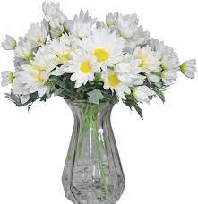 Where to buy fake daisy flowers. Buy 3 Pcs Daisies Artificial Flowers Vivid White Fake Daisy Flower For Home Office Wedding Table Decoration Online In Taiwan B0936hkwxt