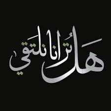 هل ترانا نلتقي كلمات أمينة قطب أخت الشيخ سيد قطب رحمه الله والتي قد تمت خطبتها لكمال السنانيري وهو محكوم علي Arabic Quotes Calligraphy Arabic Calligraphy