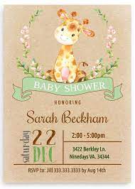 Jungle Baby Shower Invitation Zoo Baby Shower Safari Baby Shower 5 Zoo Baby Shower Zoo Baby Shower Invitations Baby Shower Giraffe