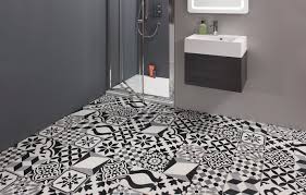 Black And White Moroccan Wall Tiles Our Black And White Patchwork Encaustic Tiles In A Bathroom Thank You That You Featured Our Bathroom Floor Tiles Encaustic Tile Black And White Bathroom Floor