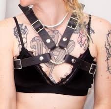 Switch Leather Co. Camryn Chest Harness - A sex toy boutique for every body.