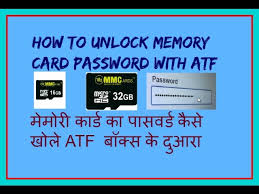 Alternatively referred to as a flash memory card, a memory card is a type of storage media that is often used to store photos, videos. How To Unlock Memory Card Password With Atf Youtube