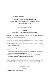 Dijelaskan secara jelas dan lengkap! Surat Lengkap Contoh Surat Pernyataan Kerjasama Dengan Komite Sekolah
