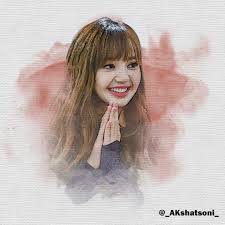 Hello bubble self hair dye (blackpink edition). Artstation Lisa Blackpink Water Color Effect Akshat Soni