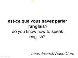 The french for do you speak english? How To Say Do You Speak English In French Youtube