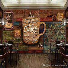 See these gorgeous cooking areas that are outfitted with graphic wallpaper. Hand Painted Wood Pizza Restaurant Backdrop Tea Shop Western Restaurant Wallpaper Fast Food Shop Mural Wallpaper From Tongxunbei66 17 61 Dhgate Com Desain Interior Kafe Interior Kafe Retro