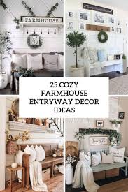 Check out our farmhouse entrance selection for the very best in unique or custom, handmade pieces from our shops. 25 Cozy Farmhouse Entryway Decor Ideas Shelterness