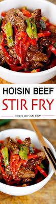 Beef Stir Fry With Spicy Hoisin Sauce Pickled Plum Food And Drinks Recipe Beef Recipes Food Hoisin Sauce
