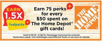 It pays for everything from freshly prepared foods, fresh produce and at ngc, we specialize in delivering gift cards and egift cards easily and quickly via our fulfillment choices. Expired Giant Eagle Earn 1 5x Fuelperks For Every 50 Of Home Depot Gift Cards Expires 5 29 Gc Galore