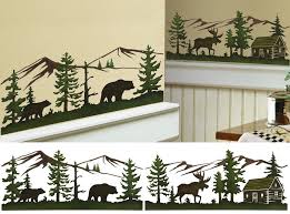 This individually handmade 2 quart bowl has an original hand painted bear and moose with pine trees design. Electronics Cars Fashion Collectibles Coupons And More Ebay Home Decor Woodland Wall Bear Decor