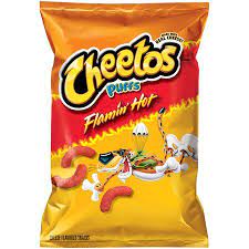 Cheetos Puffs Flamin Hot Cheese Flavored Snacks 3 Oz Bag Walmart Com Snacks Hot Cheese Snack Chips