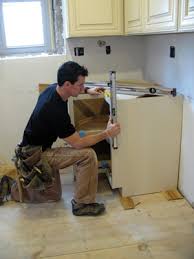 11 lay base cabinets on floor, facing up, and clamp together. Replacing Kitchen Cabinets In Existing Construction Extreme How To