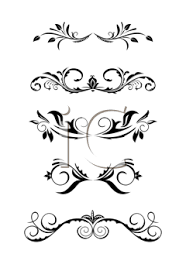 Illustration Vintage Borders Design Elements Vector Vintage Borders Pyrography Designs Flower Clipart