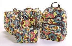 Quilted cotton exterior, zippered closure, adjustable shoulder straps top. Vera Bradley Disney Prints Archives Zannaland