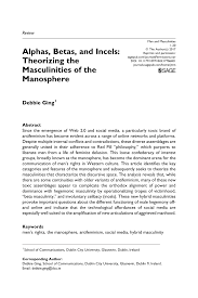 We may earn a commission through links on our site. Pdf Alphas Betas And Incels Theorizing The Masculinities Of The Manosphere