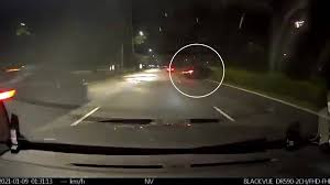 Police said a motorcycle hit a police car belonging to the officers at about 1.30am. 3 Taken To Hospital After Vehicle Flips Over In Car Crash Along East Coast Parkway Cna