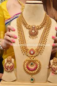 Grand Haram Design For Weddings Bridal Gold Jewellery Designs Gold Jewelry Fashion Gold Fashion Necklace
