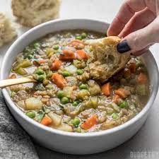Vegan Winter Lentil Stew Step By Step Photos Budget Bytes Recipe Stew Recipes Vegetarian Recipes Lentil Stew